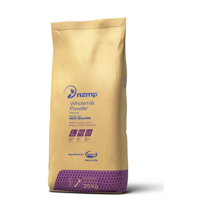 Instant full cream milk powder packed for bulk supply